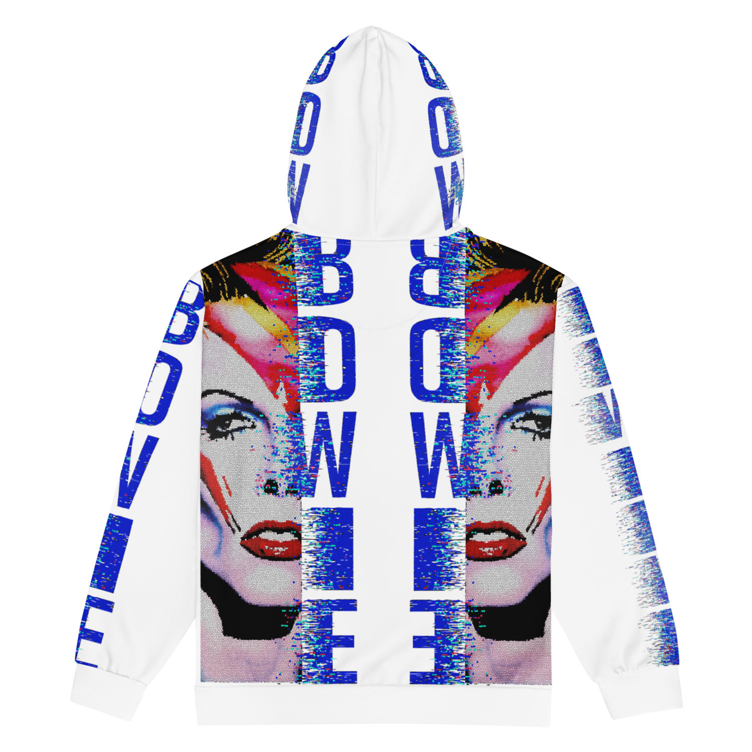 Unisex hoodie (zip-up) - Bow Down To Bowie