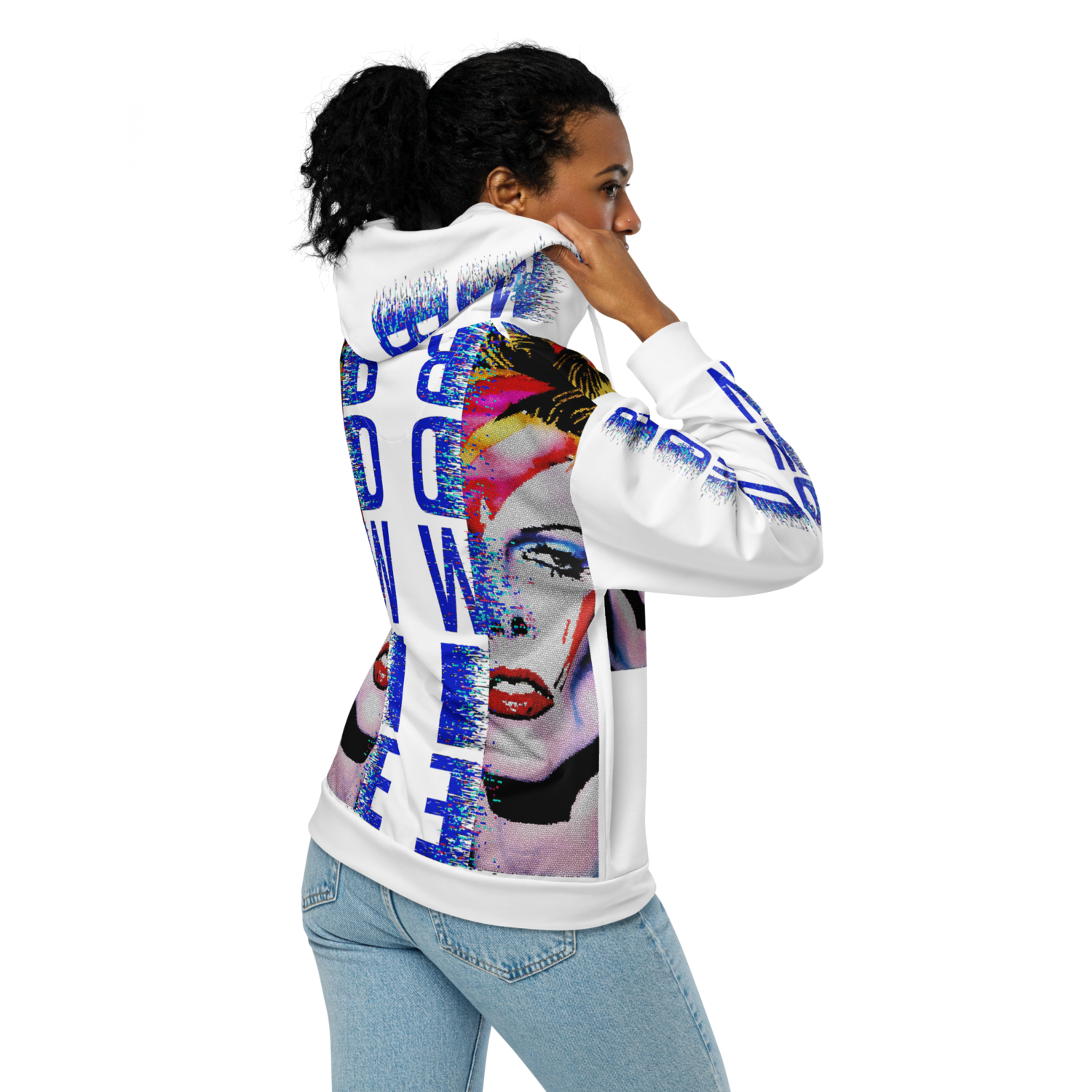 Unisex hoodie (zip-up) - Bow Down To Bowie