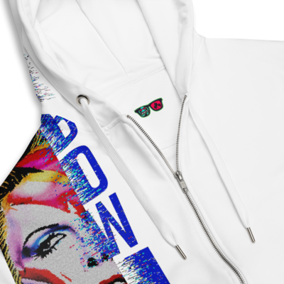 Unisex hoodie (zip-up) - Bow Down To Bowie