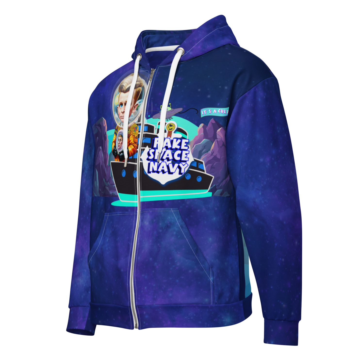Unisex hoodie (zip-up) - Scientology Is A Cult