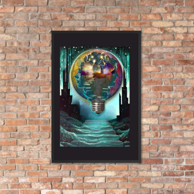 Framed Wall Art - The Mind: Oz On Earth