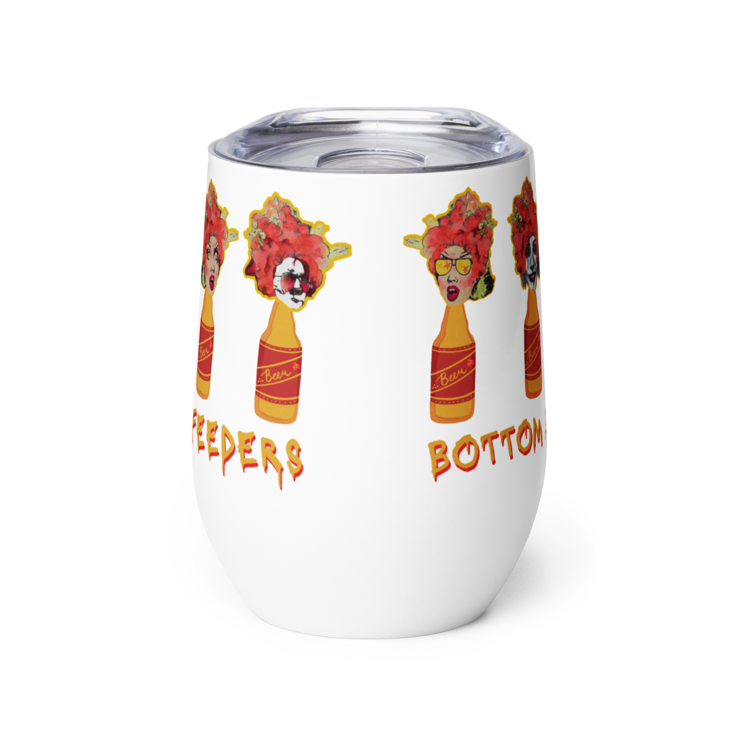 Wine tumbler - Bottom Feeders