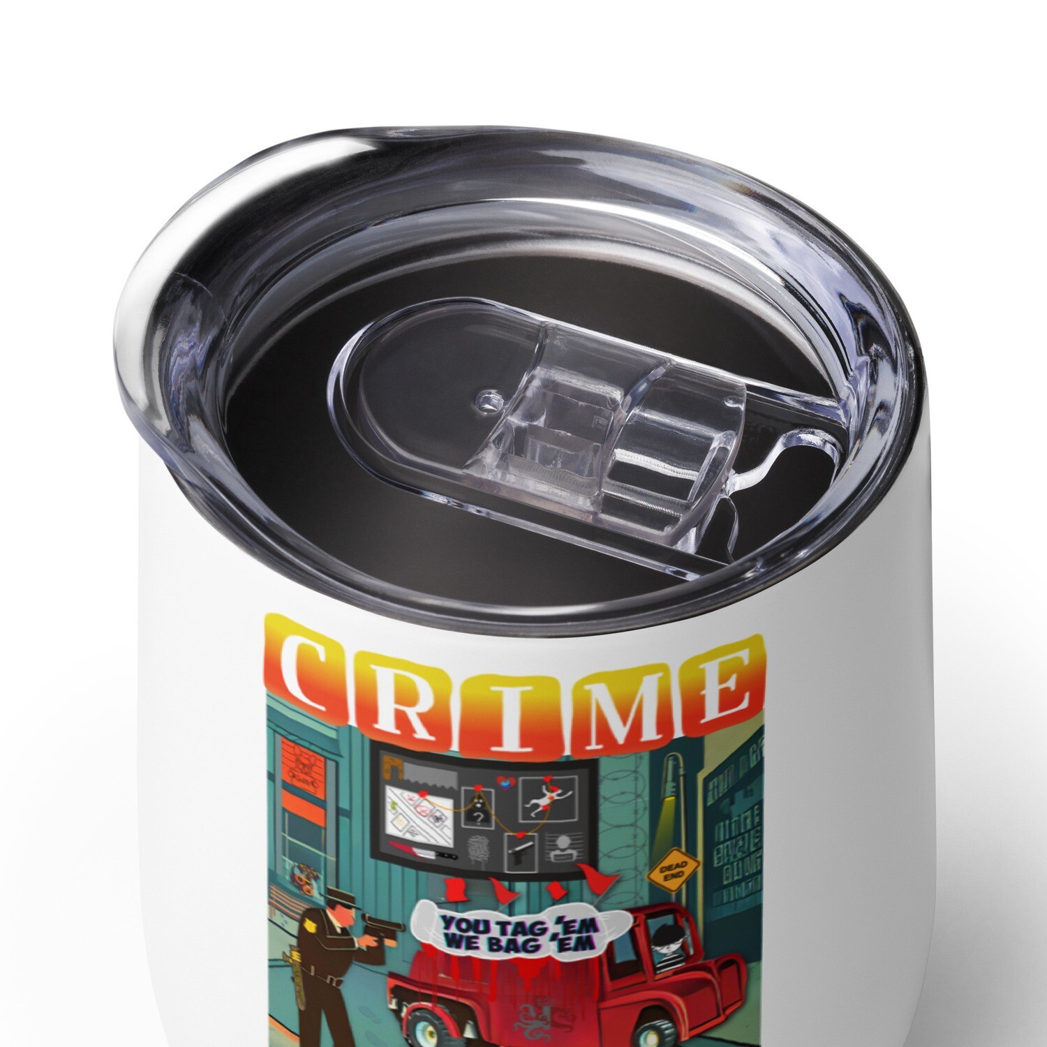 Wine tumbler - True Crime Junkie