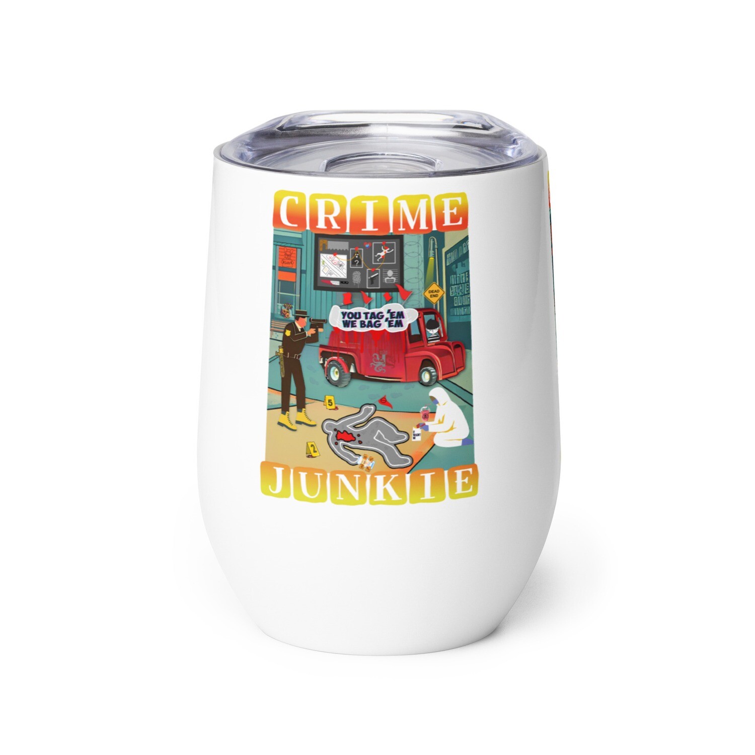 Wine tumbler - True Crime Junkie