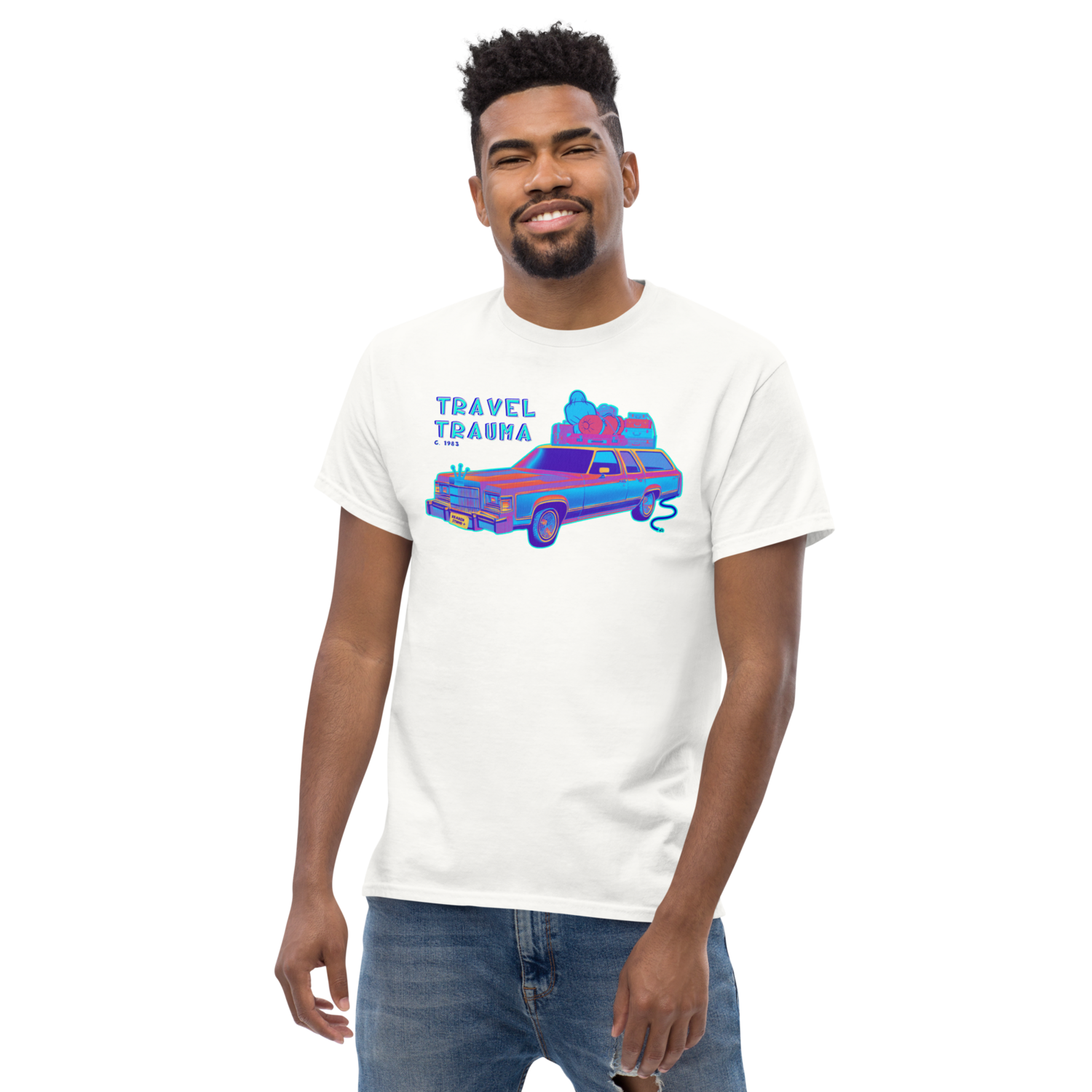 Unisex classic tee - Travel Trauma - Road Trip
