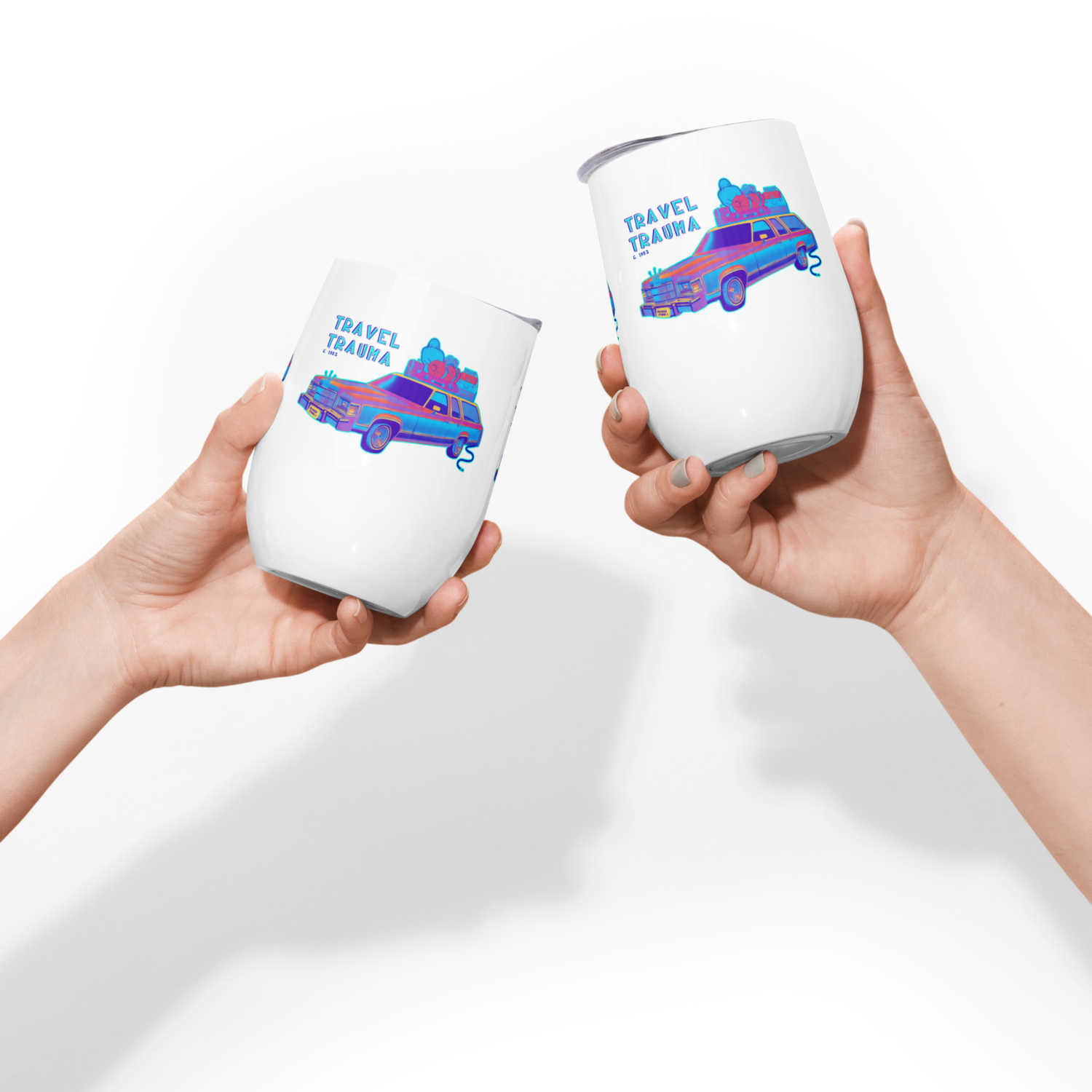 Wine tumbler - Travel Tumbler - Road Trip