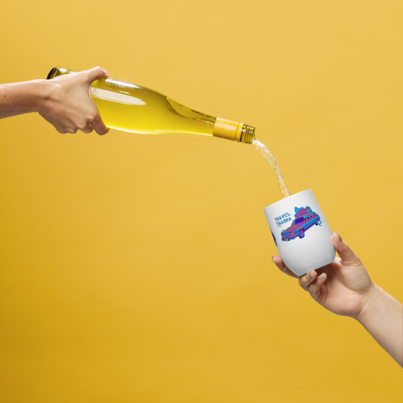 Wine tumbler - Travel Tumbler - Road Trip