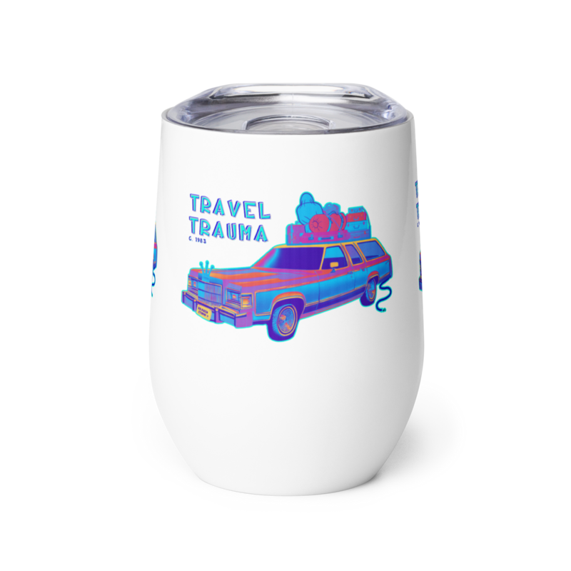 Wine tumbler - Travel Tumbler - Road Trip