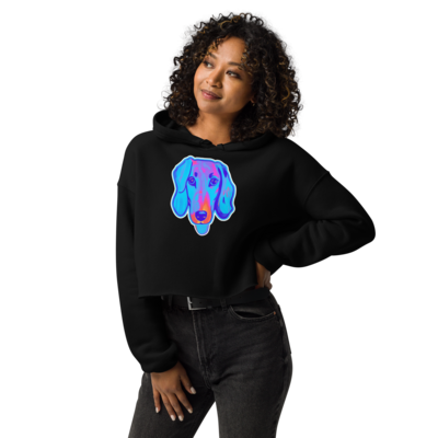 Crop Hoodie - Dachshund Licks &amp; Kisses