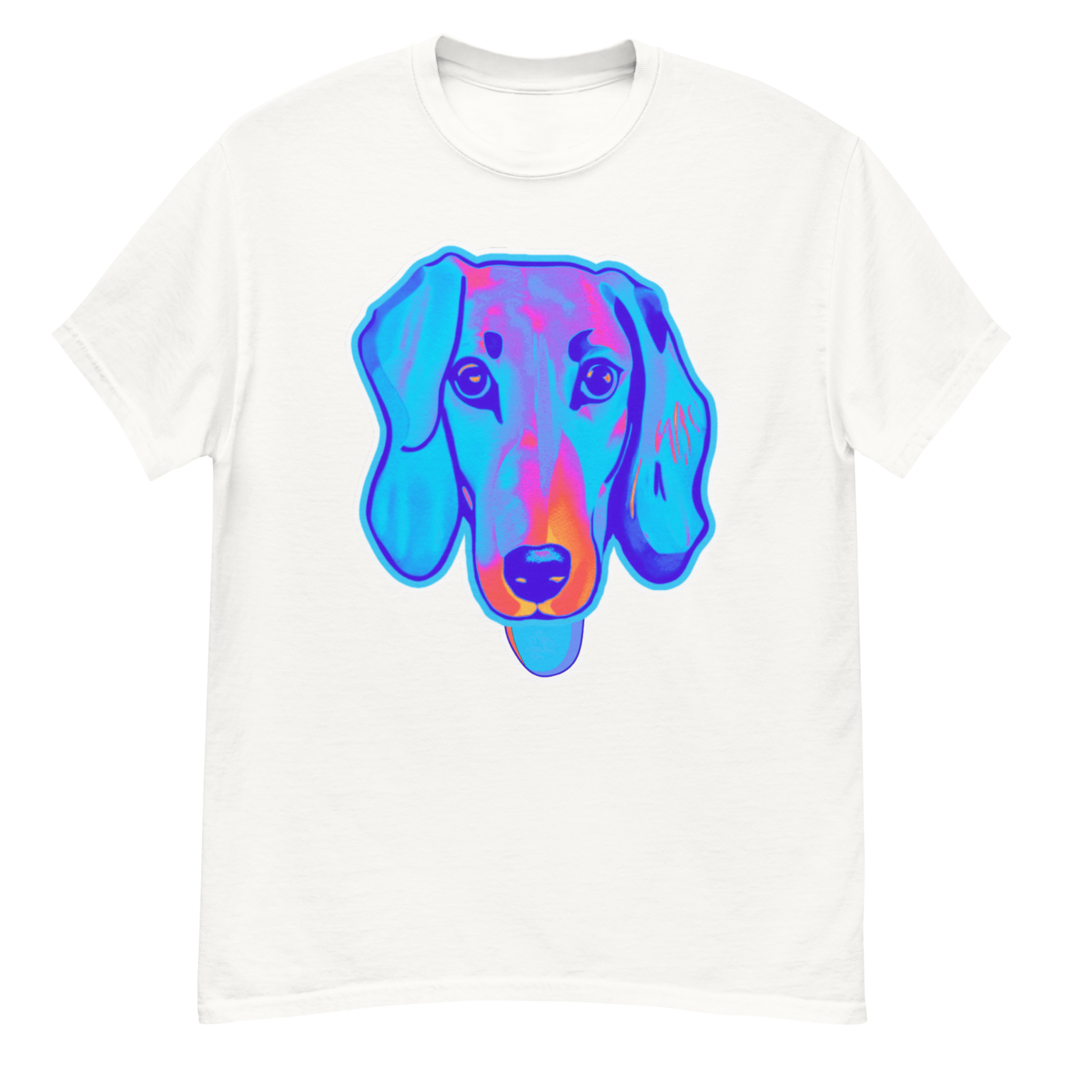 Unisex classic tee - Dachshund Licks &amp; Kisses