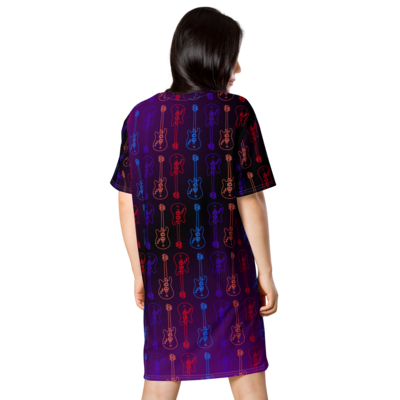 Dress T-shirt - Streetwear - Guitar Purple Rain