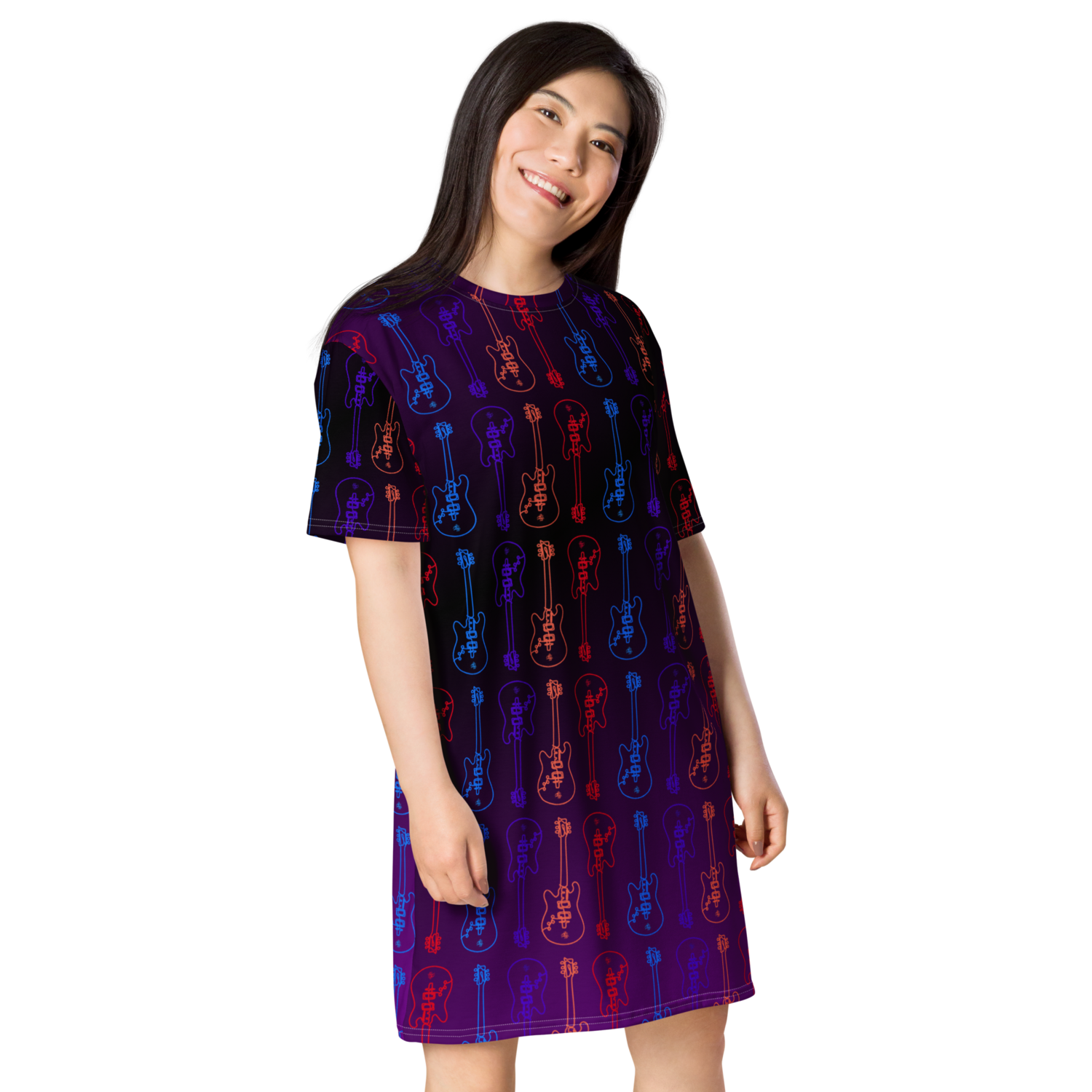 Dress T-shirt - Streetwear - Guitar Purple Rain