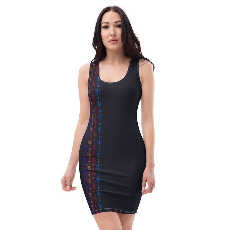 Dress Tank Bodycon - Streetwear - Guitar Black Stripes
