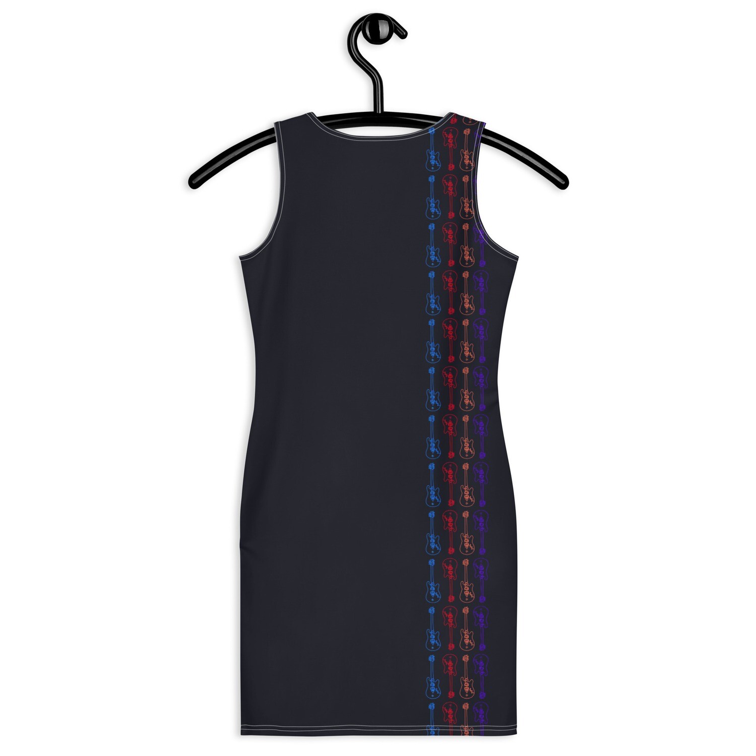 Dress Tank Bodycon - Streetwear - Guitar Black Stripes