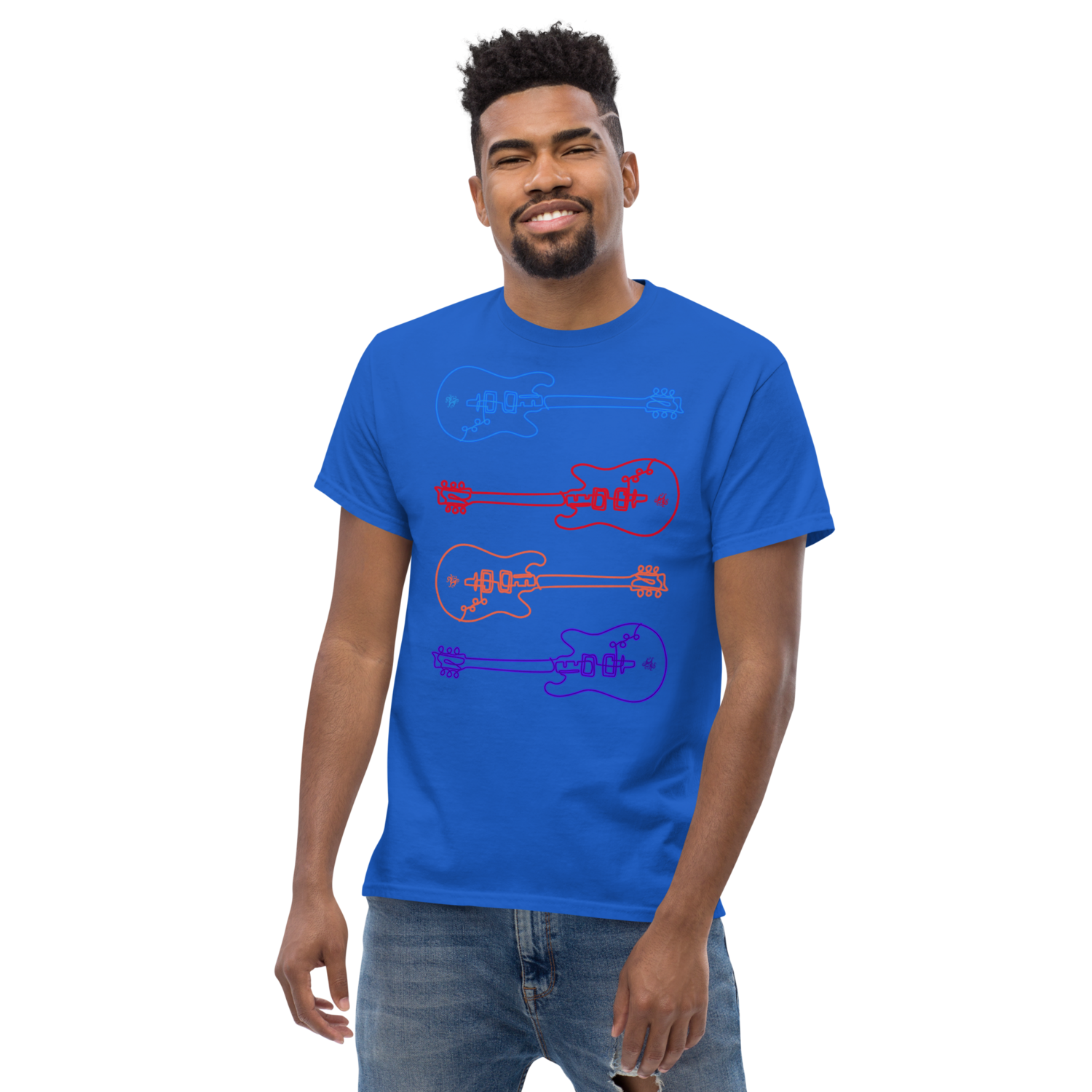 Unisex classic tee - Studio Guitar - Multi-Color