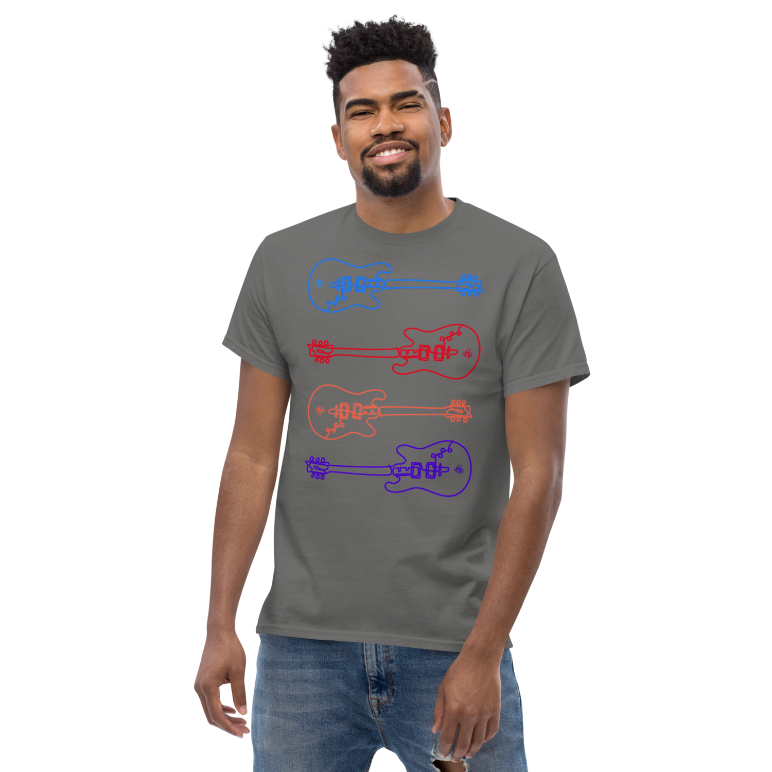 Unisex classic tee - Studio Guitar - Multi-Color
