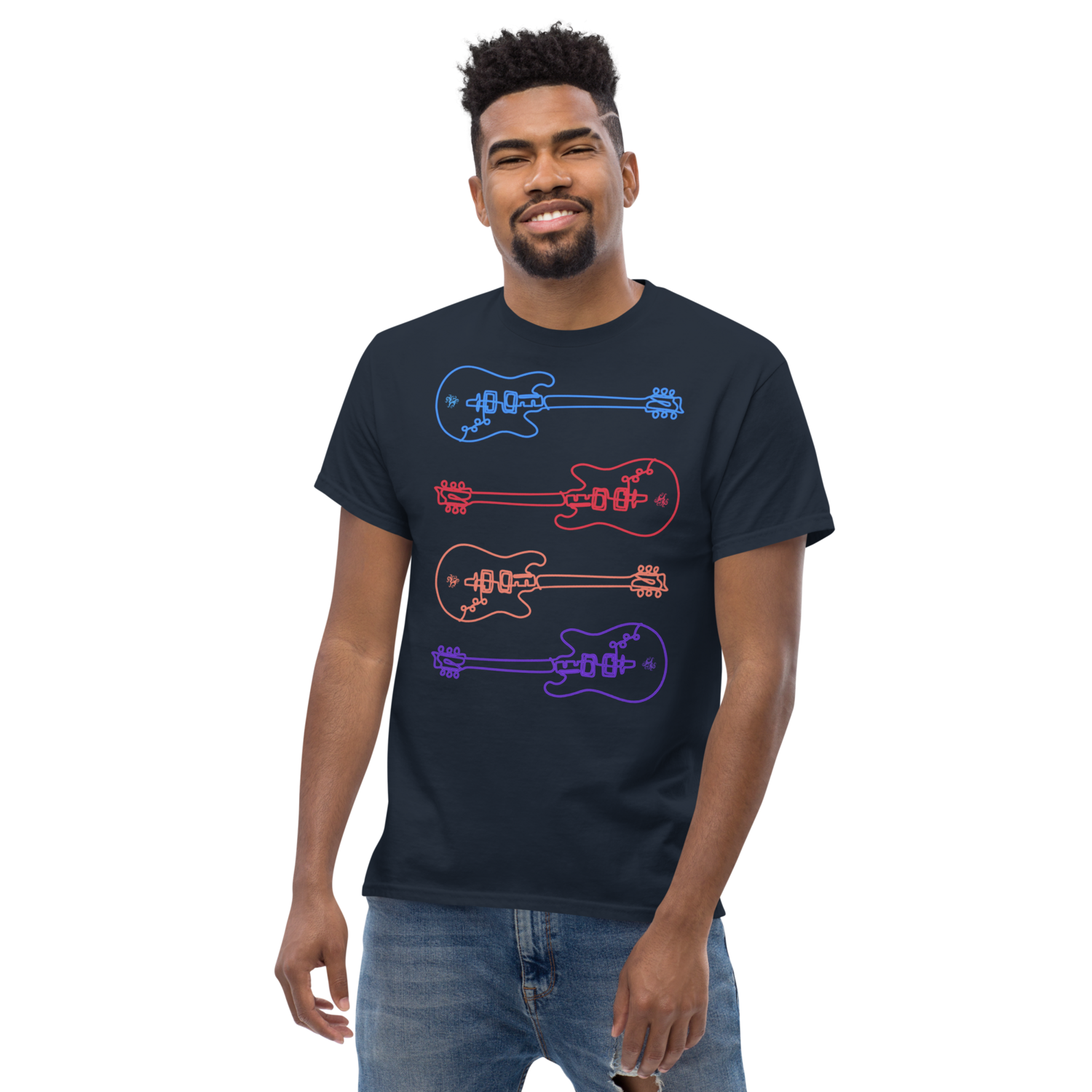 Unisex classic tee - Studio Guitar - Multi-Color