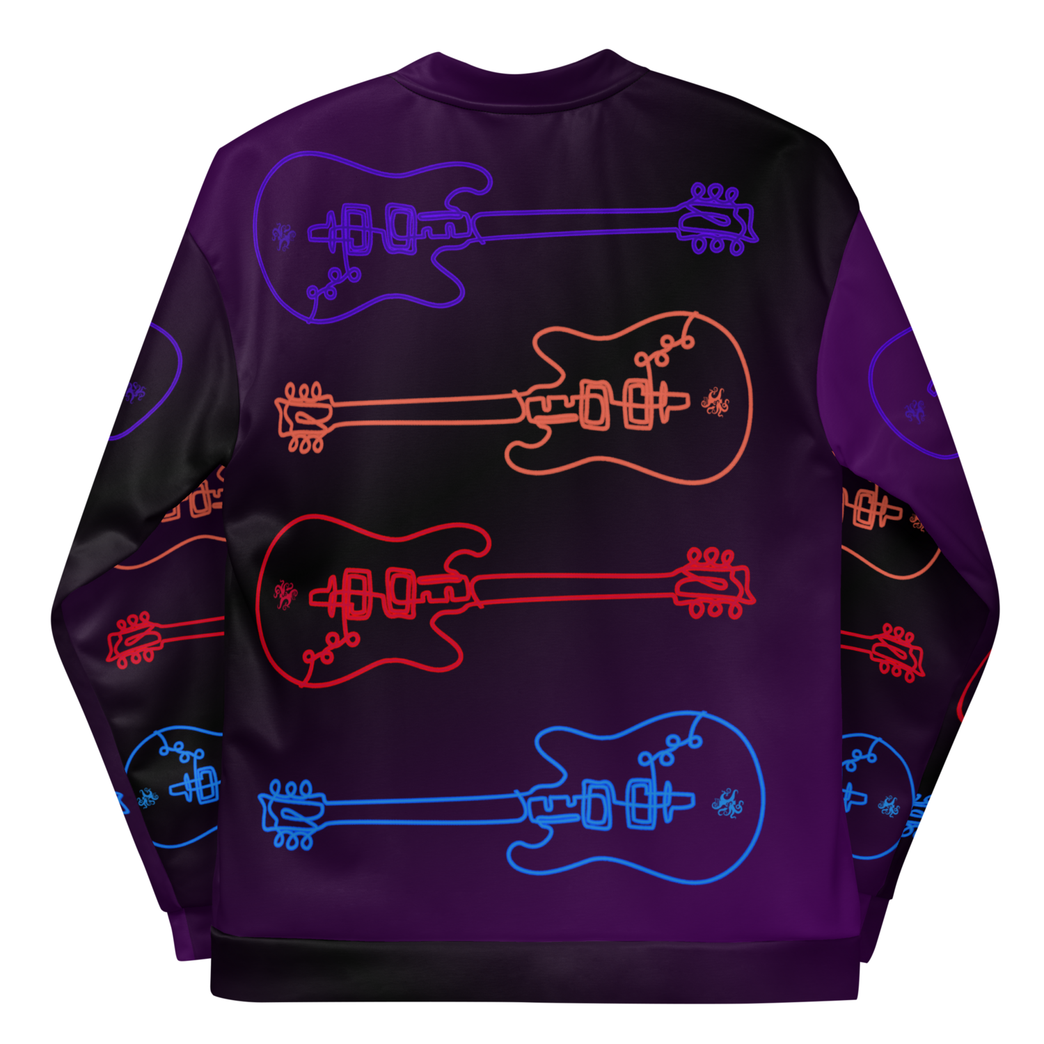 Unisex Bomber Jacket - Studio Guitar - Purple Rain