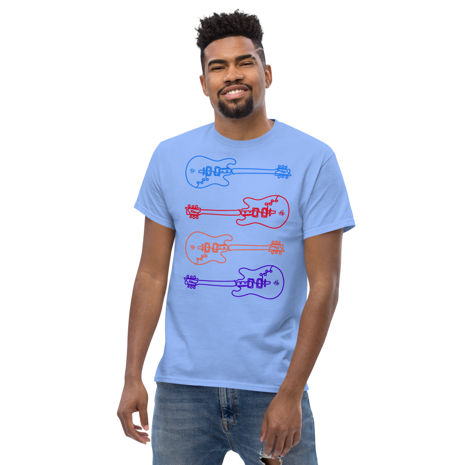 Unisex classic tee - Studio Guitar - Multi-Color