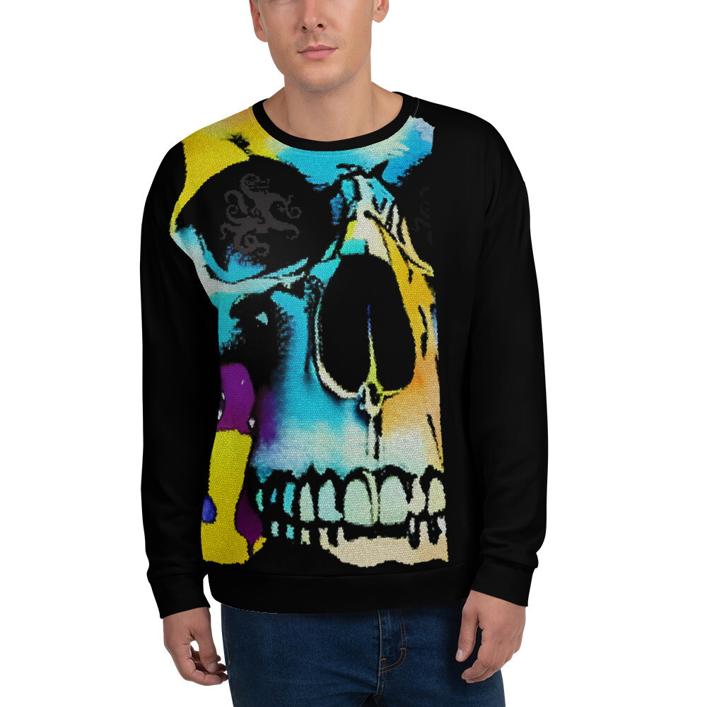 Unisex Sweatshirt - Mean Muggin&#39; Skull