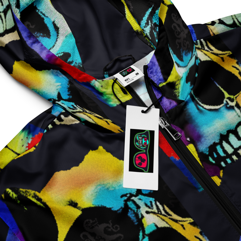 Unisex windbreaker - Mean Muggin' Skull