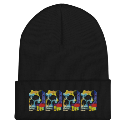 Cuffed Beanie - Mean Muggin&#39; Skull