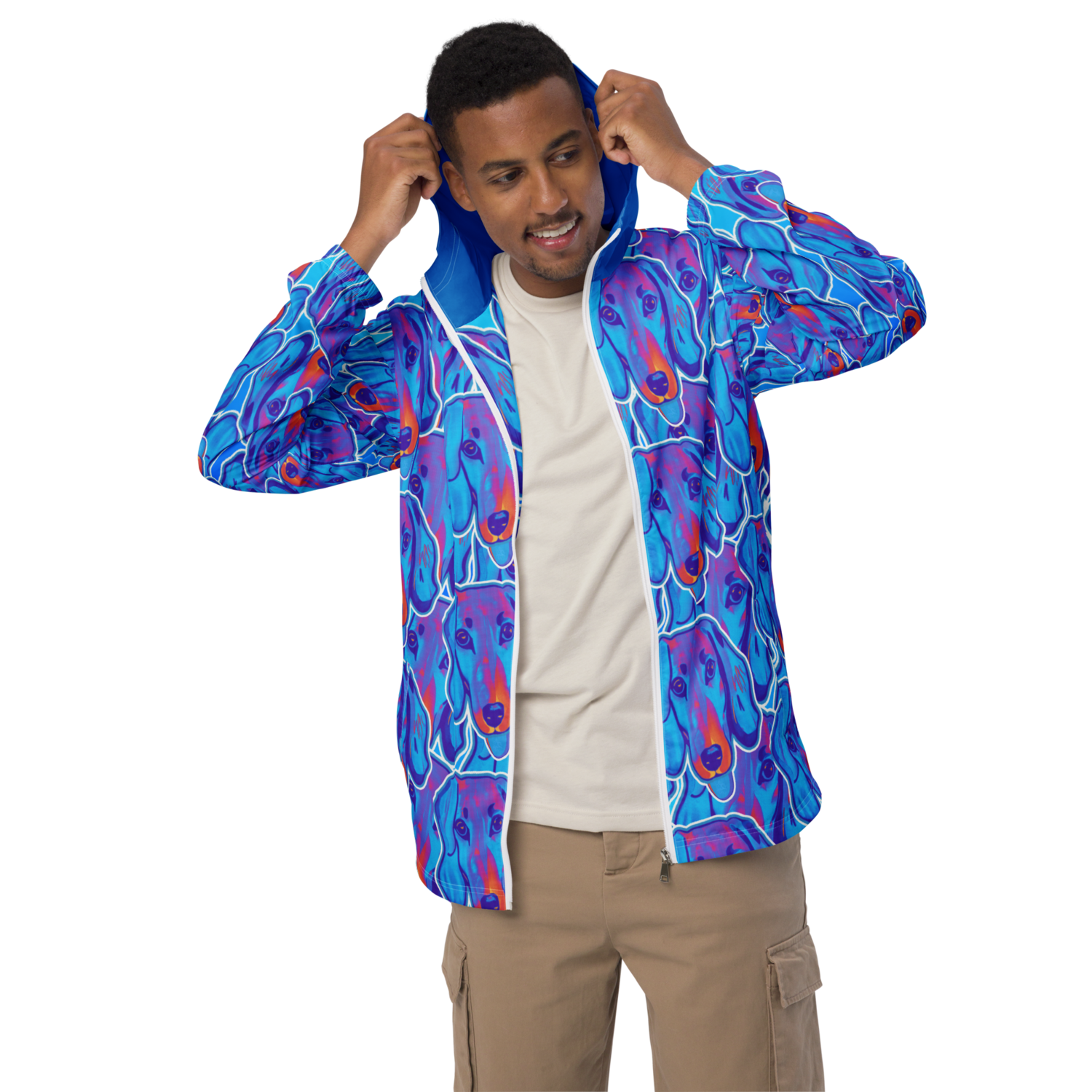 Unisex windbreaker - Dachshund Licks &amp; Kisses