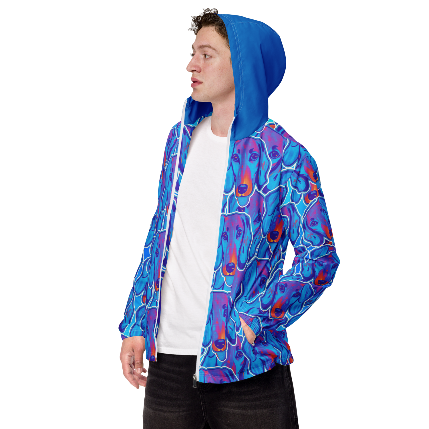 Unisex windbreaker - Dachshund Licks &amp; Kisses