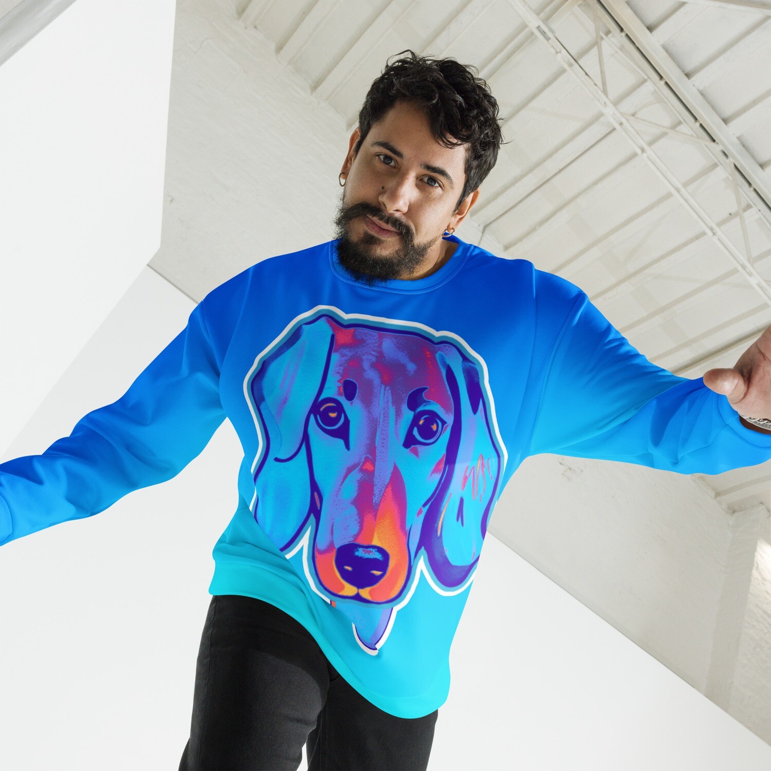 Unisex Sweatshirt - Dachshund Licks &amp; Kisses
