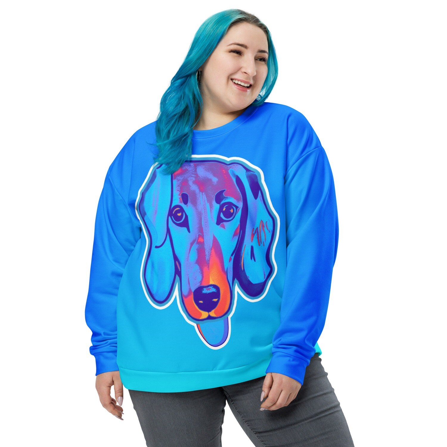 Unisex Sweatshirt - Dachshund Licks &amp; Kisses