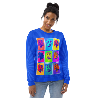 Unisex Sweatshirt - Dachshund Retro Pop Art