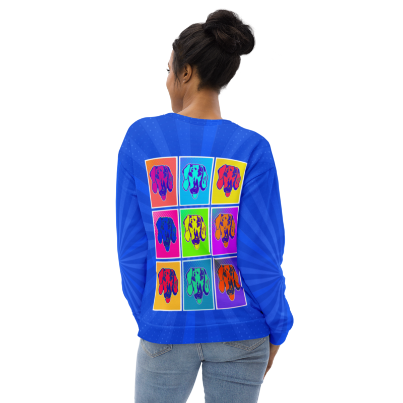 Unisex Sweatshirt - Dachshund Retro Pop Art