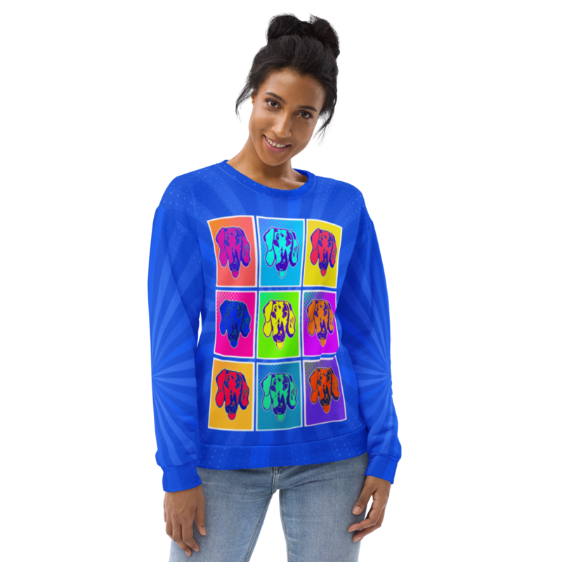 Unisex Sweatshirt - Dachshund Retro Pop Art