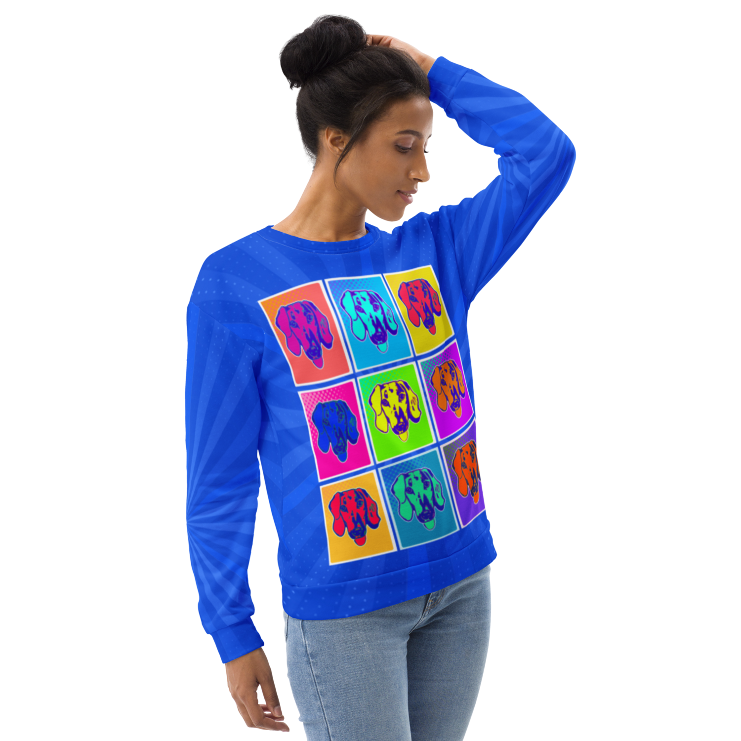 Unisex Sweatshirt - Dachshund Retro Pop Art