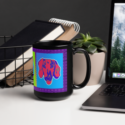 Mug - Dachshund Retro Pop Art