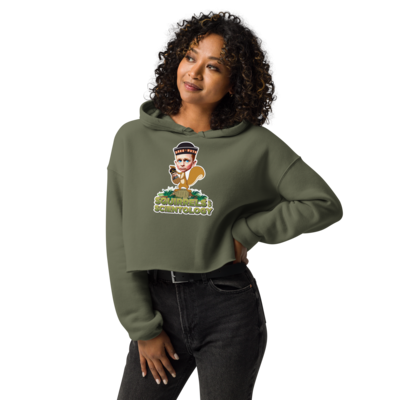 Crop Hoodie - Squirrels Of Scientology - Deez Nuts