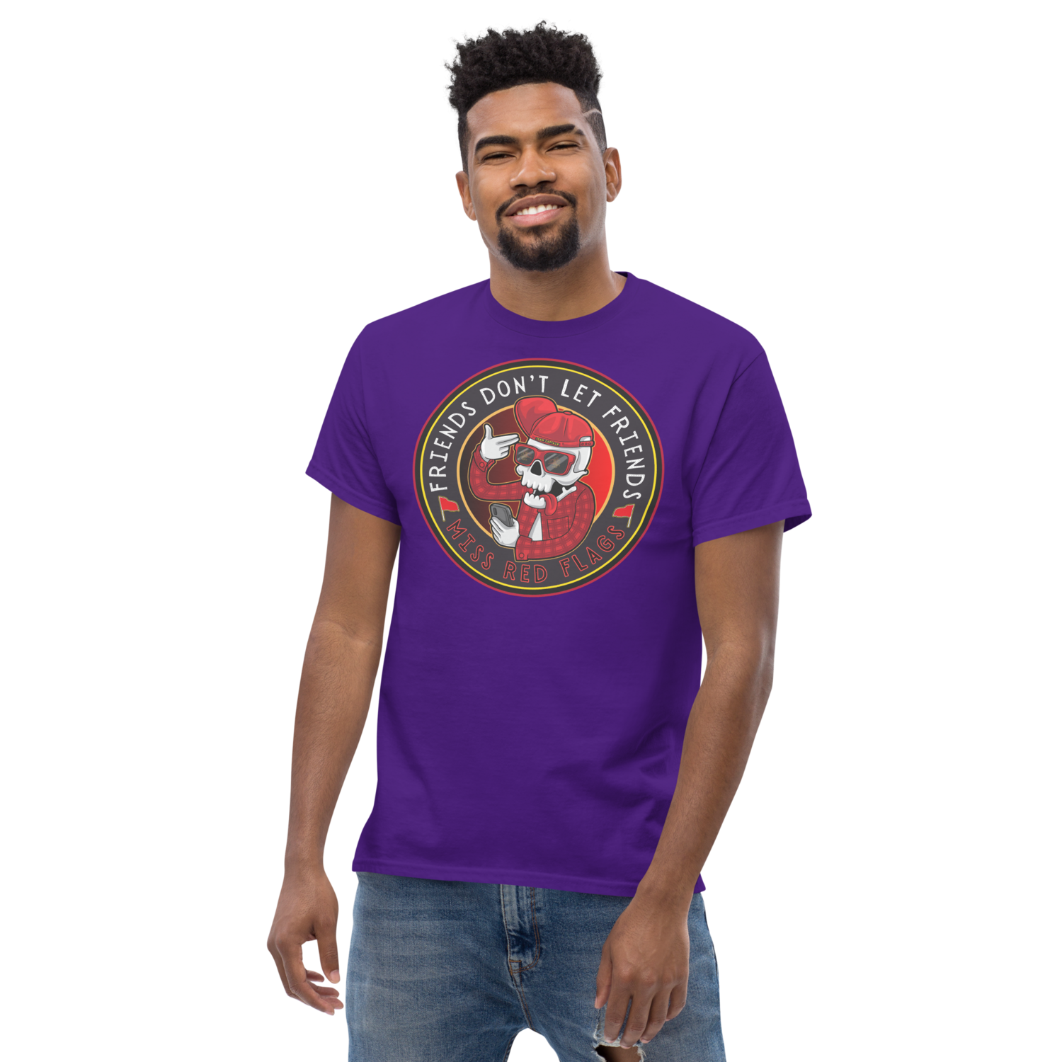 Unisex classic tee - Satire: Dude, Red Flags!