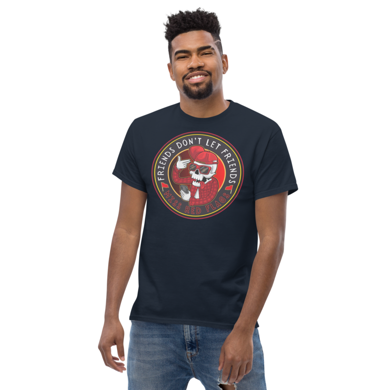 Unisex classic tee - Satire: Dude, Red Flags!