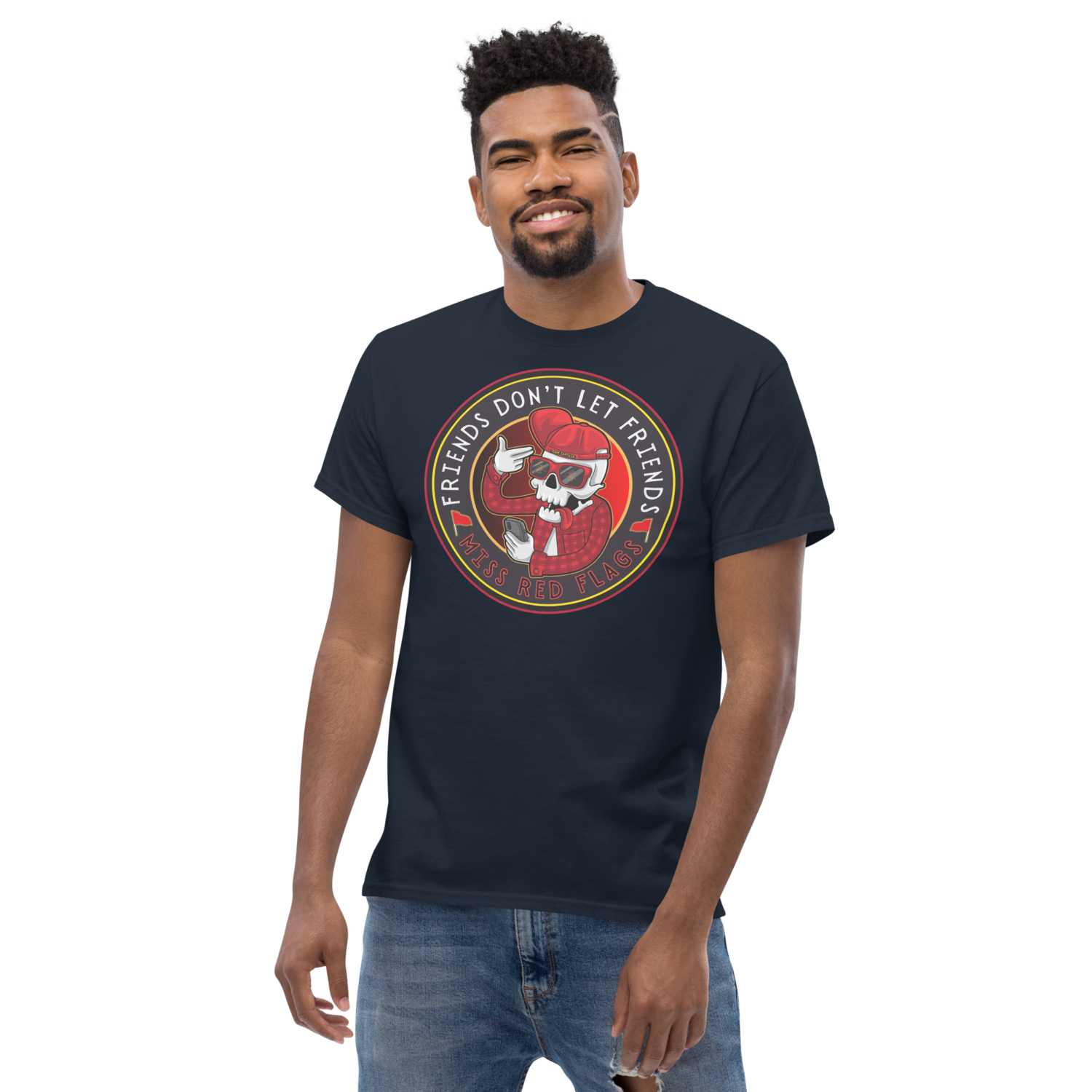 Unisex classic tee - Satire: Dude, Red Flags!