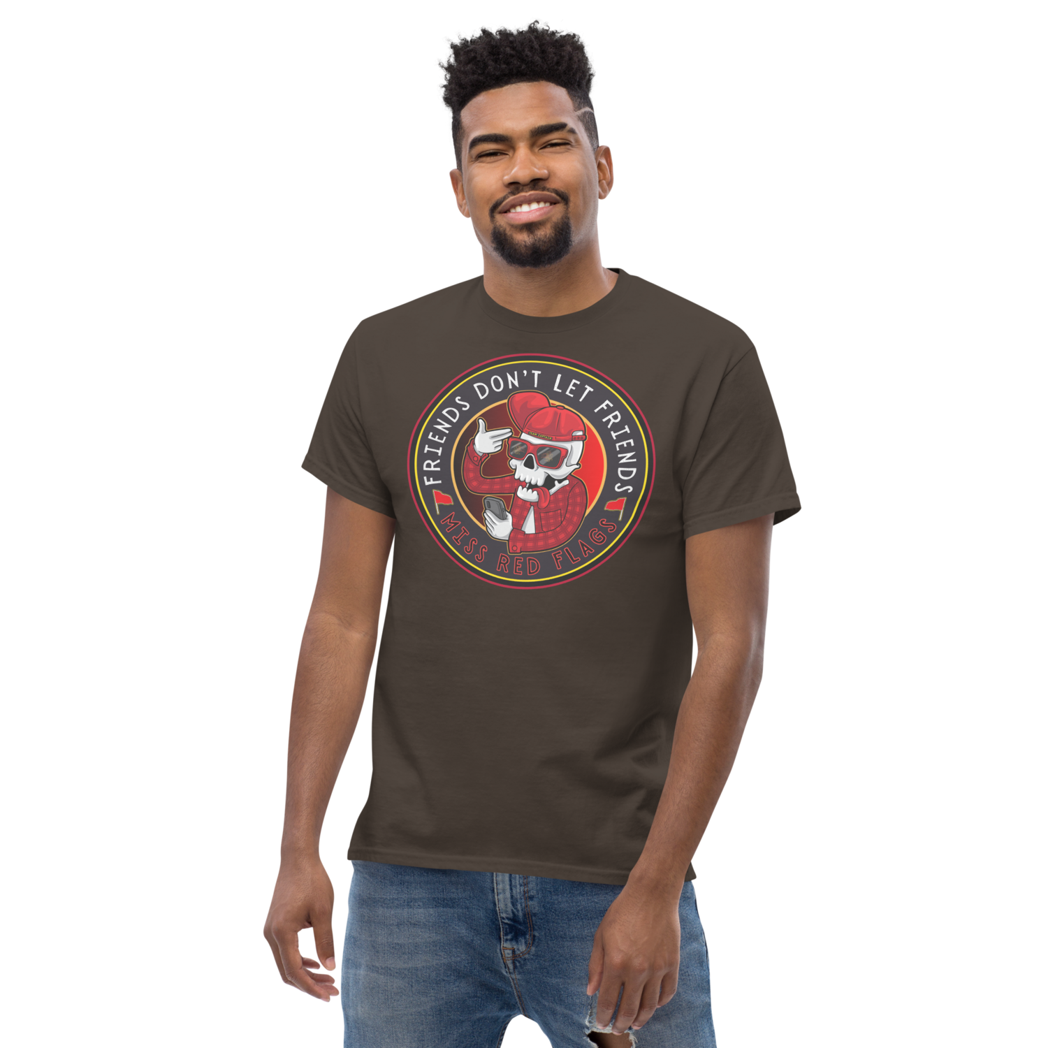 Unisex classic tee - Satire: Dude, Red Flags!