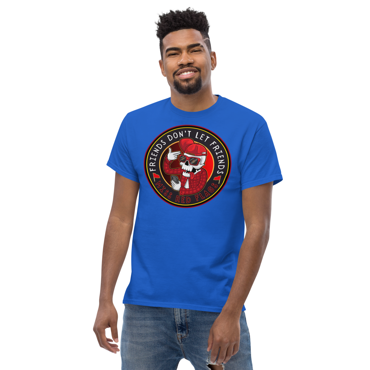 Unisex classic tee - Satire: Dude, Red Flags!