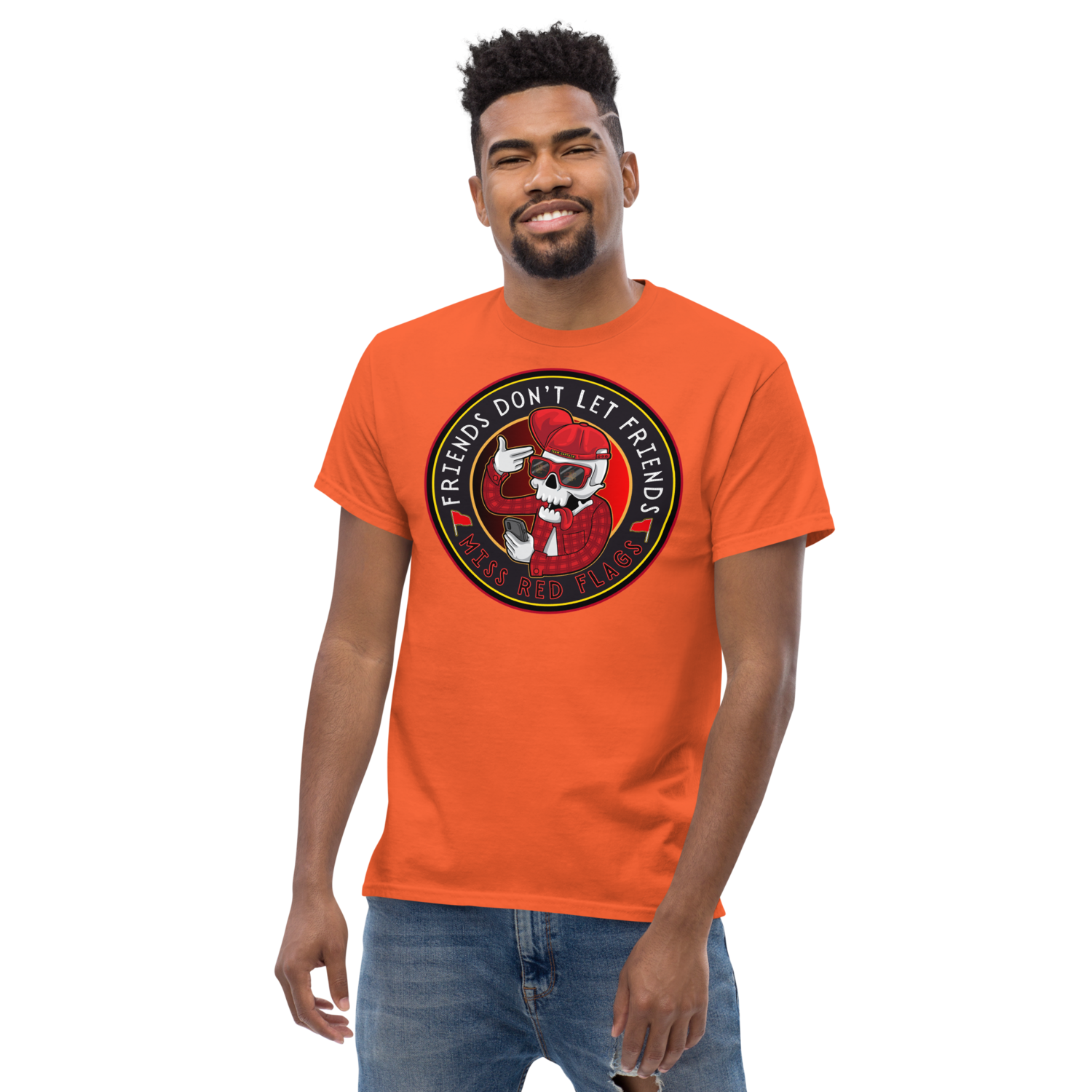 Unisex classic tee - Satire: Dude, Red Flags!