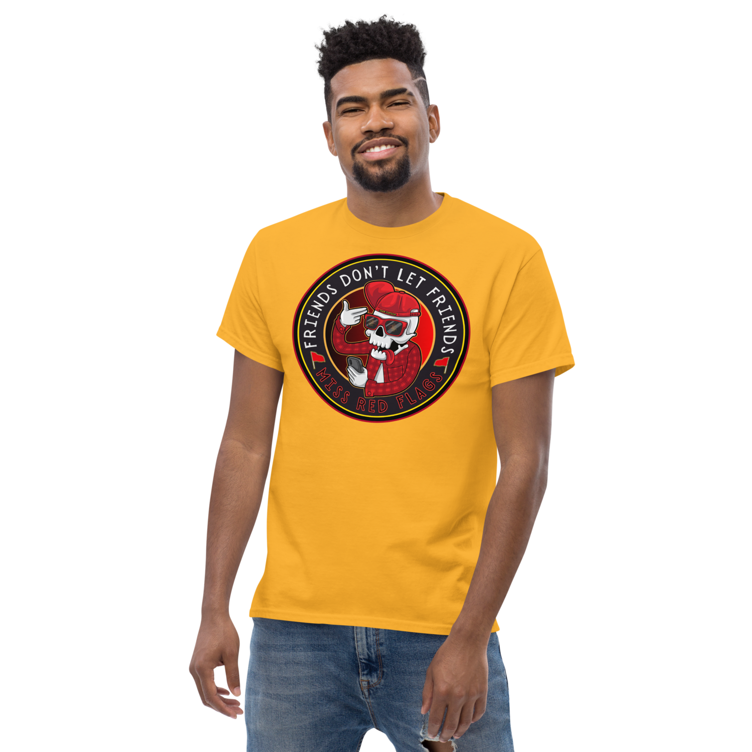 Unisex classic tee - Satire: Dude, Red Flags!