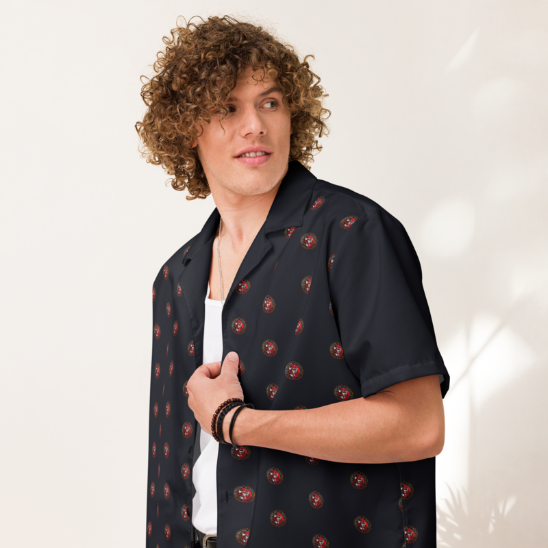 Unisex button shirt - Satire: Dude, Red Flags! Pattern