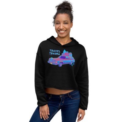 Crop Hoodie - Travel Trauma - Road Trip