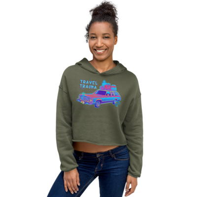 Crop Hoodie - Travel Trauma - Road Trip