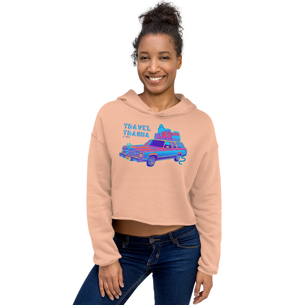 Crop Hoodie - Travel Trauma - Road Trip