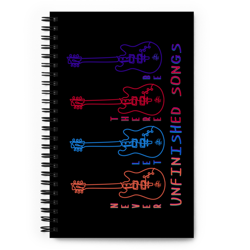 Spiral notebook - Unfinished Songs
