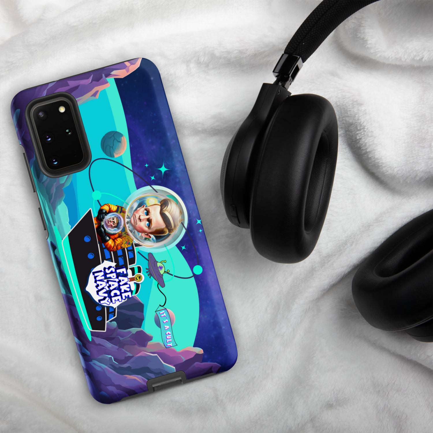 Tough case for Samsung® Phone - Scientology: Fake Space Navy