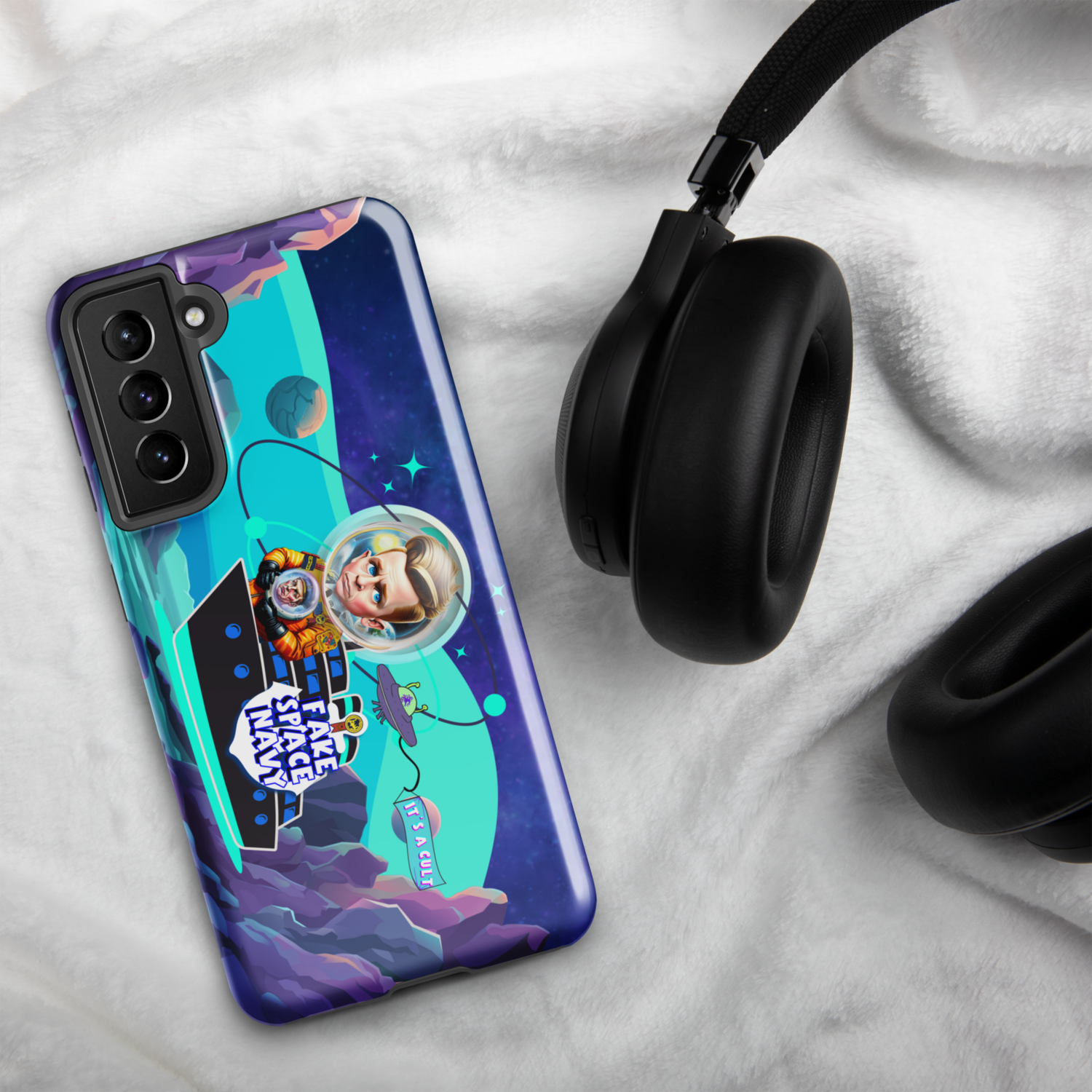 Tough case for Samsung® Phone - Scientology: Fake Space Navy